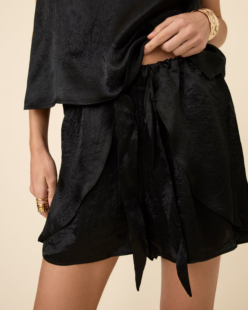 MANON SHORTS BLACK(Satin) XS MANON SHORTS BLACK(Satin) XS