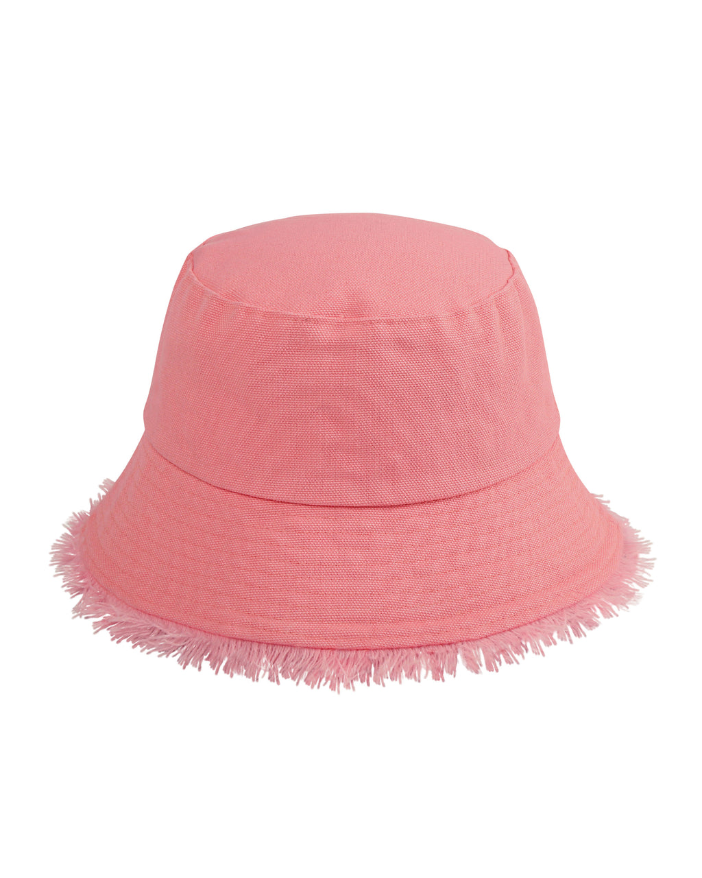 NYLORA FRINGE BUCKET HAT PINK