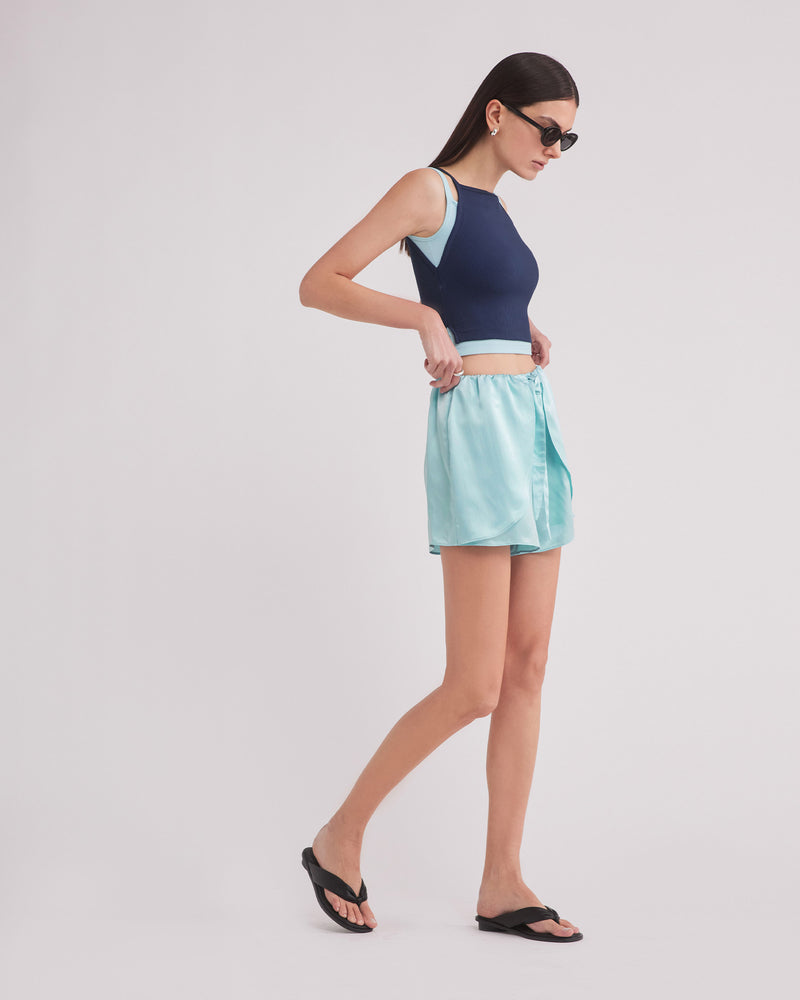 MANON SHORTS AQUA BLUE