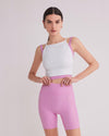 FARRAH BIKER SHORTS BUBBLE GUM PINK