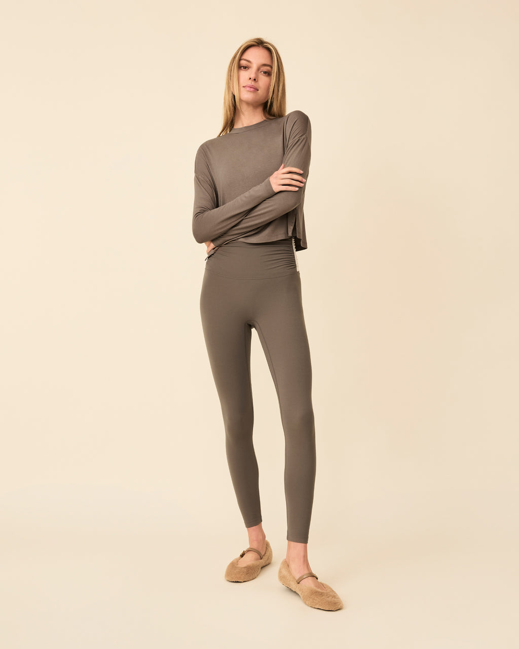 AUDREY LEGGINGS BONE & ASH