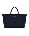 NYLORA FRINGE BAG MEDIUM NAVY