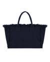 NYLORA FRINGE BAG MEDIUM NAVY