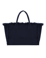 NYLORA FRINGE BAG MEDIUM NAVY