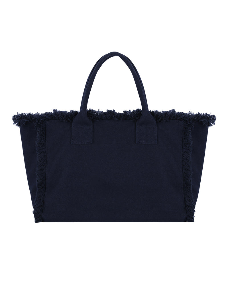 NYLORA FRINGE BAG MEDIUM NAVY