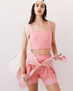 FARRAH BIKER SHORTS ROSÉ PINK