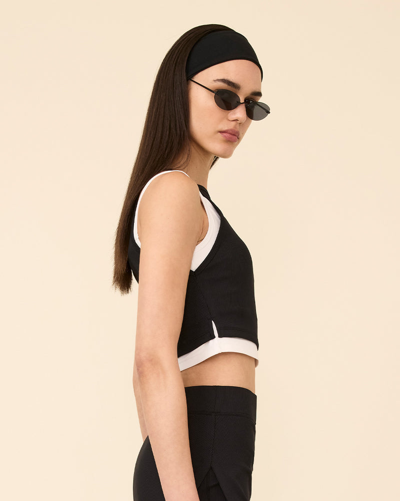 AUBREY TOP BLACK & WHITE