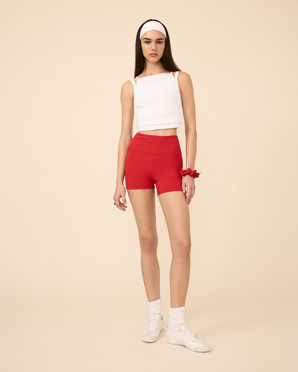 KALI BIKER SHORTS RED