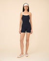 FRANCESCA JUMPSUIT NAVY & OFF WHITE COMBO