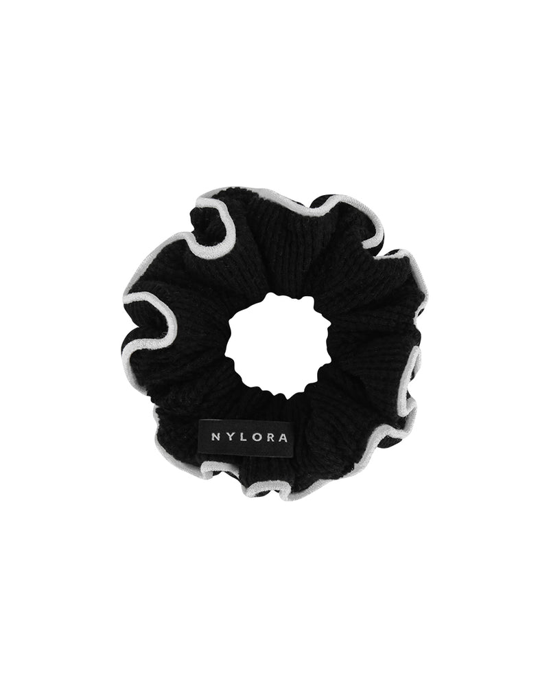NYLORA SMALL SCRUNCHIE BLACK & WHITE