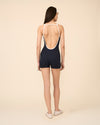 FRANCESCA JUMPSUIT NAVY & OFF WHITE COMBO