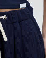 EMMA WAFFLE SHORTS NAVY