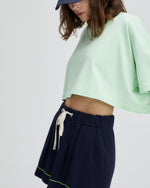 EMMA WAFFLE SHORTS NAVY