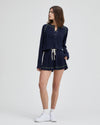 EMMA WAFFLE SHORTS NAVY