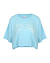 LAUREN GRAPHIC TOP AQUA BLUE