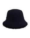 NYLORA FRINGE BUCKET HAT NAVY