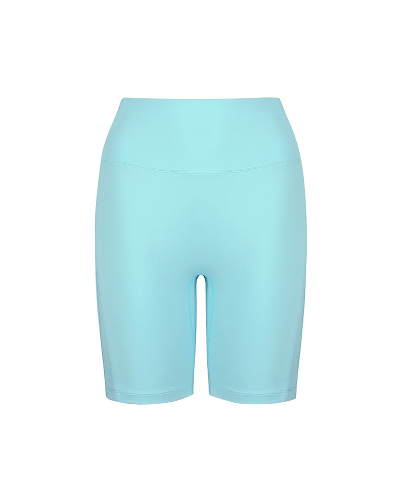 FARRAH BIKER SHORTS AQUA BLUE