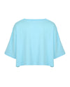 LAUREN GRAPHIC TOP AQUA BLUE