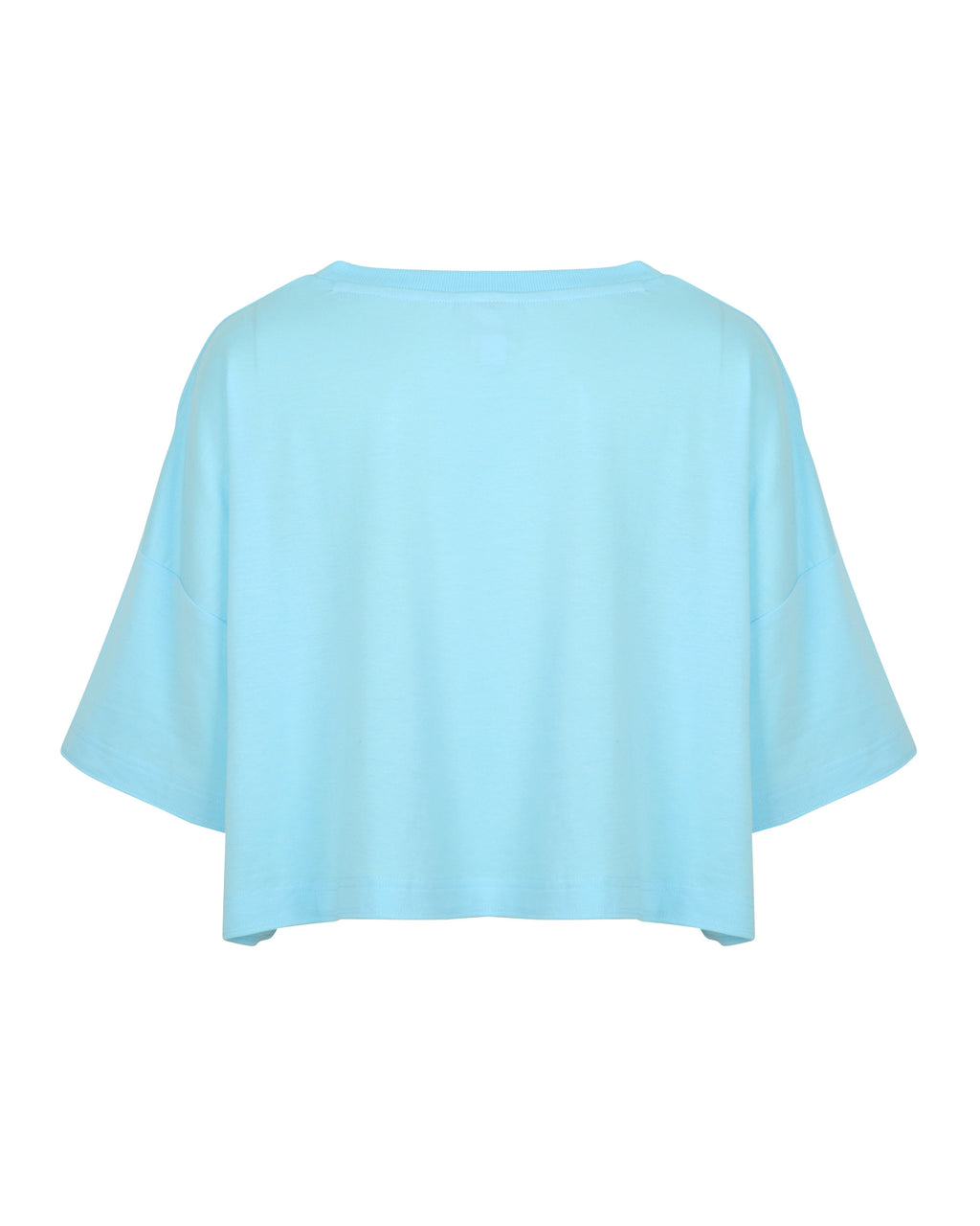 LAUREN GRAPHIC TOP AQUA BLUE