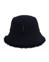 NYLORA FRINGE BUCKET HAT NAVY