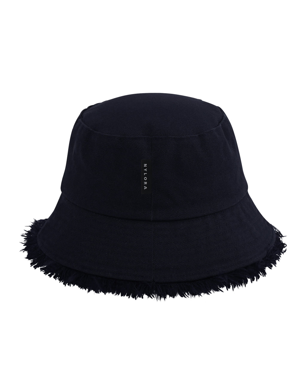 NYLORA FRINGE BUCKET HAT NAVY