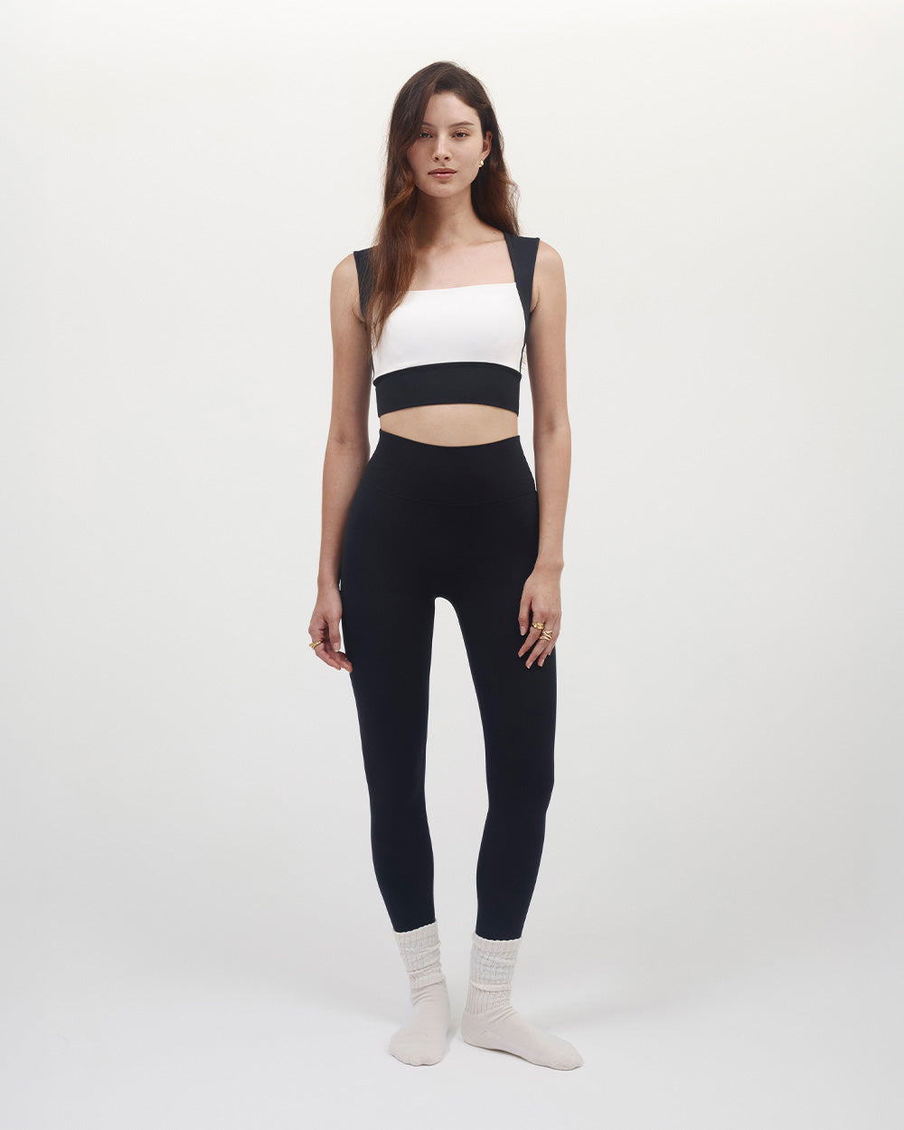 MARTA TOP BLACK & CREAM COMBO