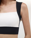 MARTA TOP BLACK & CREAM COMBO