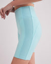 FARRAH BIKER SHORTS AQUA BLUE