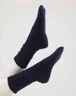 LOU SLOUCHY SOCKS NAVY