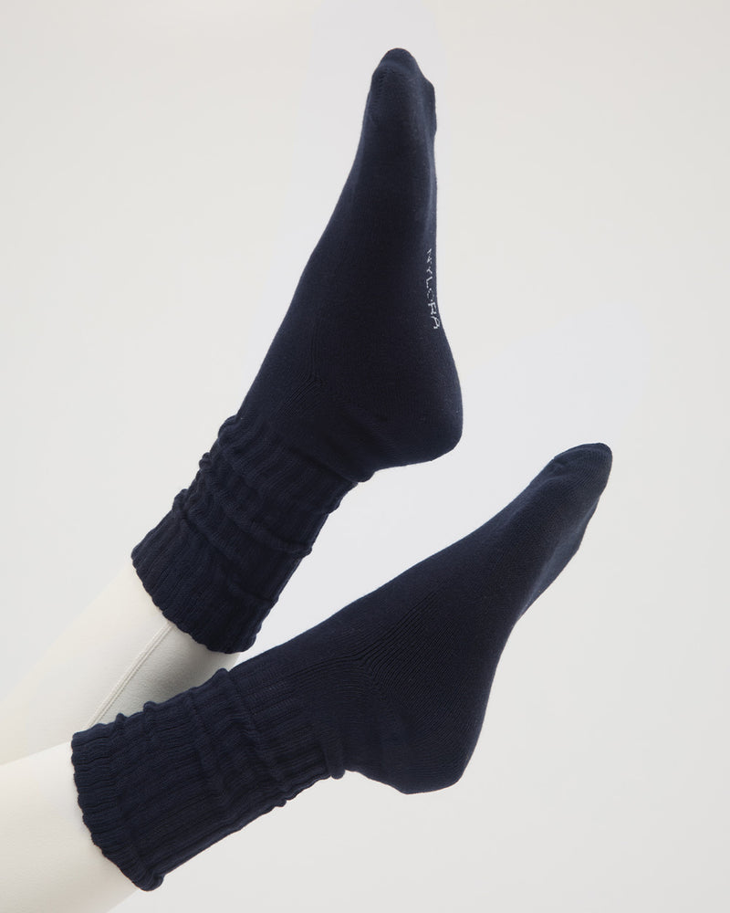 LOU SLOUCHY SOCKS NAVY