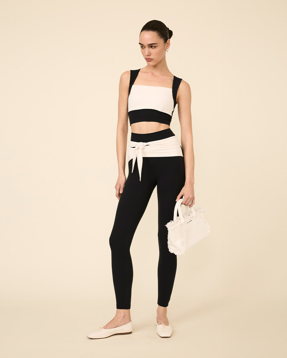 OSCAR LEGGINGS BLACK & CREAM COMBO