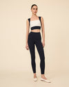 MARTA TOP NAVY & CREAM COMBO