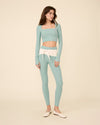 OSCAR LEGGINGS OPAL BLUE & CREAM COMBO