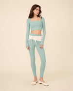 OSCAR LEGGINGS OPAL BLUE & CREAM COMBO