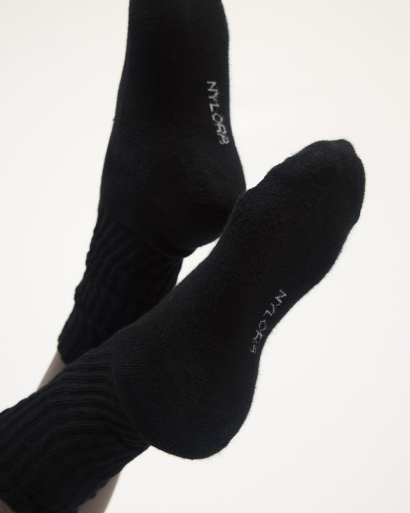 LOU SLOUCHY SOCKS BLACK