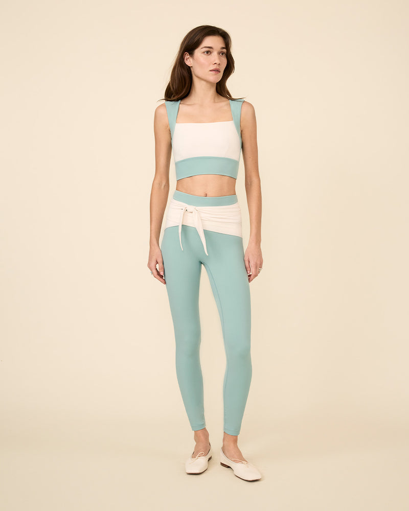 OSCAR LEGGINGS OPAL BLUE & CREAM COMBO