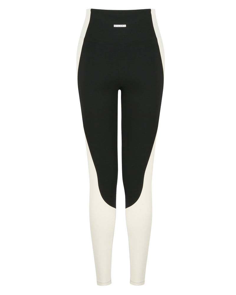 MARA LEGGINGS BLACK & CREAM COMBO