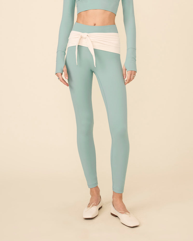 OSCAR LEGGINGS OPAL BLUE & CREAM COMBO