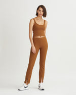 IRIS RIBBED TANK WALNUT