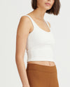 IRIS RIBBED TANK CREAM