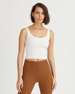 IRIS RIBBED TANK CREAM