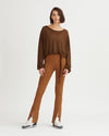DAMIEN RIBBED PANTS WALNUT