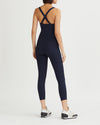 LILA RIBBED JUMPSUIT NAVY