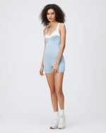KIZZY RIBBED JUMPSUIT COASTAL & WHITE COMBO