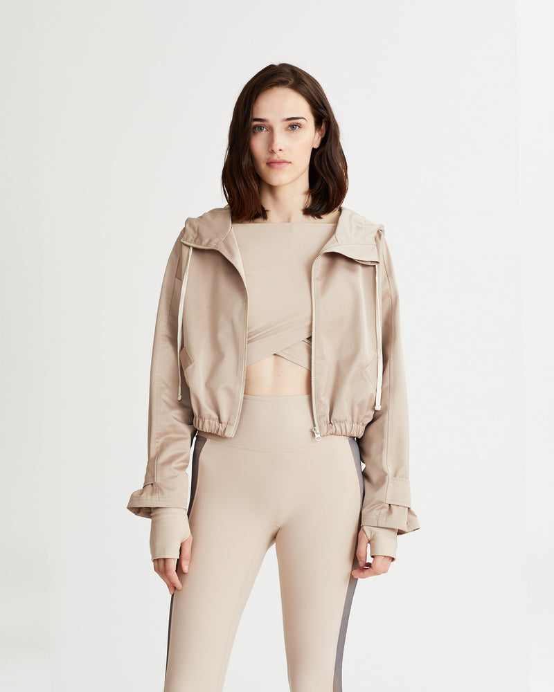 WARD HOODIE JACKET BEIGE