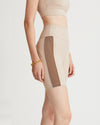 FARRAH SHORTS IRIDESCENT OLIVE BROWN & OAT COMBO