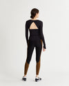 ALEX LEGGINGS BLACK & OLIVE BROWN COMBO