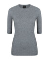 MONICA RIBBED SWEATER HT.GREY