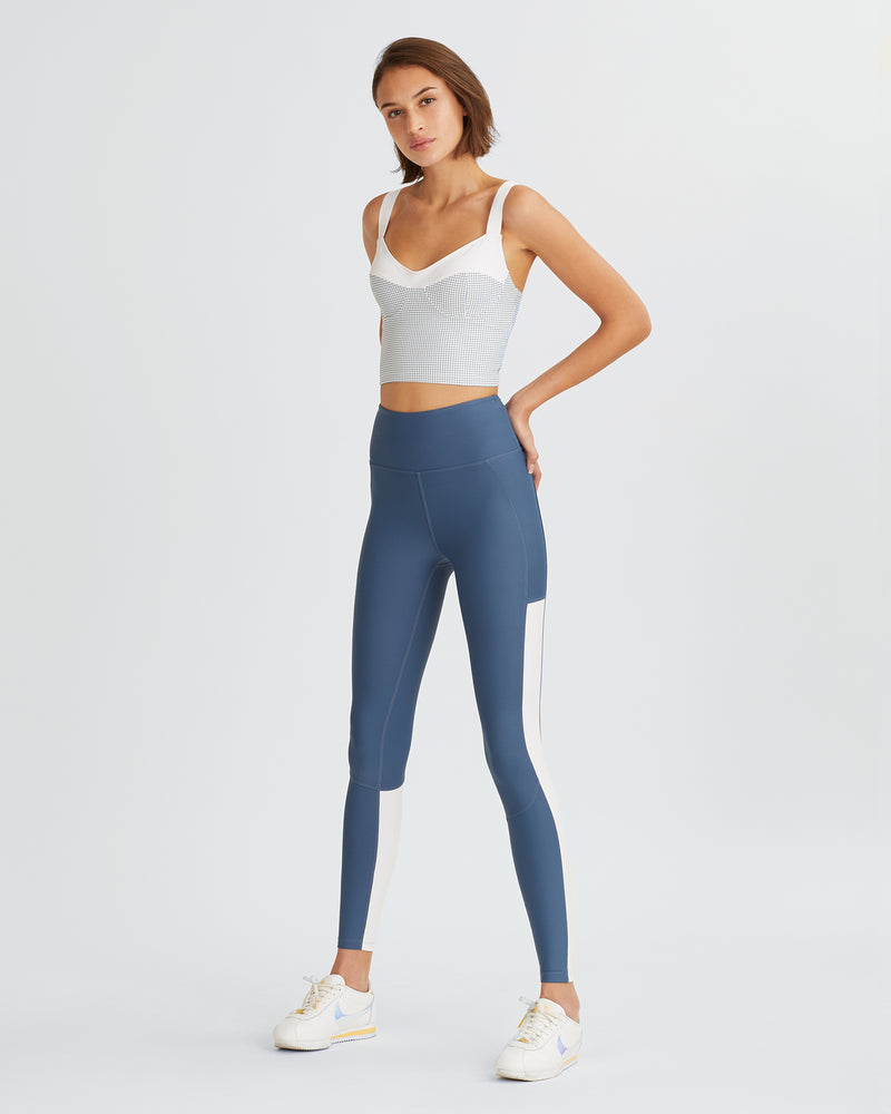 MARNE TANK STEEL BLUE & WHITE COMBO