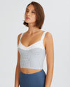 MARNE TANK STEEL BLUE & WHITE COMBO